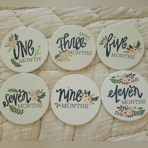 Floral Baby Milestone Discs